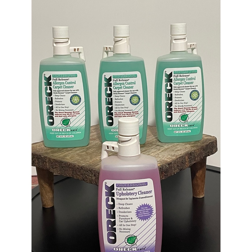 Oreck Professional Full Release Allergen Carpet & Upholstery Cleaner 16oz 4 Pack